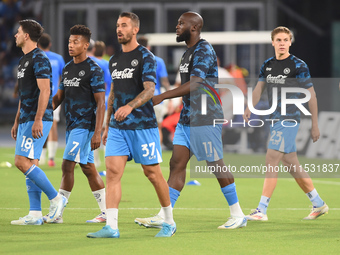 Romelu Lukaku of SSC Napoli during the Serie A match between SSC Napoli and Parma Calcio at Stadio Diego Armando Maradona Naples Italy on 31...