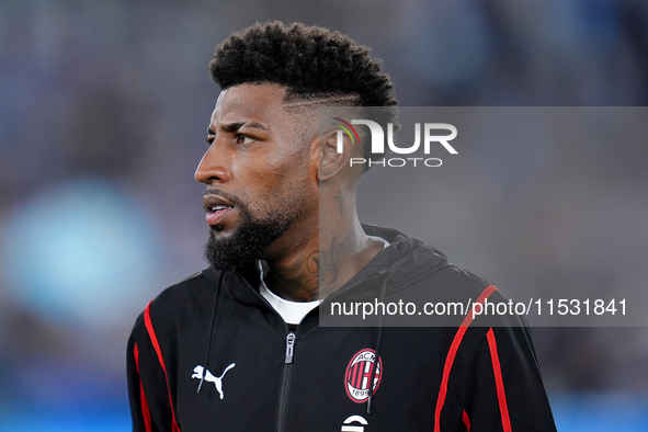 Emerson Royal of AC Milan during the Serie A Enilive match between SS Lazio and AC Milan at Stadio Olimpico on Aug 31, 2024 in Rome, Italy. 