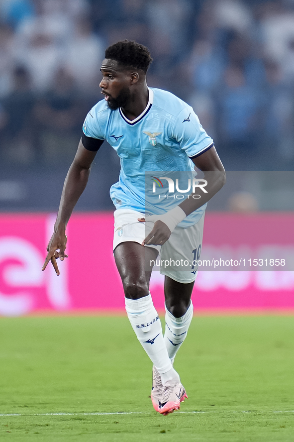 Boulaye Dia of SS Lazio during the Serie A Enilive match between SS Lazio and AC Milan at Stadio Olimpico on Aug 31, 2024 in Rome, Italy. 