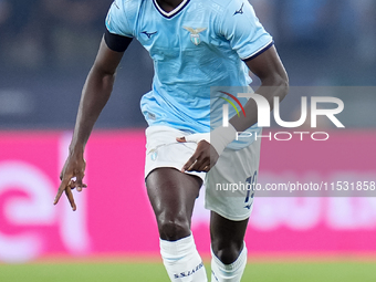 Boulaye Dia of SS Lazio during the Serie A Enilive match between SS Lazio and AC Milan at Stadio Olimpico on Aug 31, 2024 in Rome, Italy. (