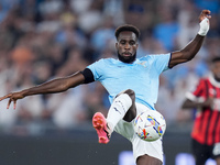 Boulaye Dia of SS Lazio controls the ball during the Serie A Enilive match between SS Lazio and AC Milan at Stadio Olimpico on Aug 31, 2024...