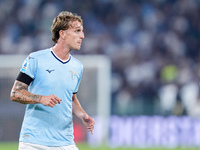 Nicolo' Rovella of SS Lazio looks on during the Serie A Enilive match between SS Lazio and AC Milan at Stadio Olimpico on Aug 31, 2024 in Ro...