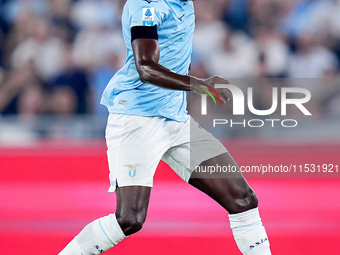 Boulaye Dia of SS Lazio during the Serie A Enilive match between SS Lazio and AC Milan at Stadio Olimpico on Aug 31, 2024 in Rome, Italy. (