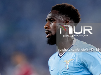 Boulaye Dia of SS Lazio during the Serie A Enilive match between SS Lazio and AC Milan at Stadio Olimpico on Aug 31, 2024 in Rome, Italy. (