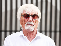 Bernie Ecclestone is seen in the paddock before the qualifying session ahead of the Italian Formula One Grand Prix at Autodromo Nazionale Mo...