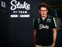 Mattia Binotto of Kick Sauber is seen before  the qualifying session ahead of the Italian Formula One Grand Prix at Autodromo Nazionale Monz...