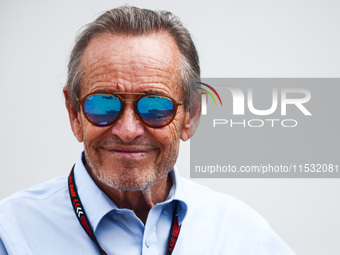 Jacky Ickx is seen on qualifying session day, ahead of the Italian Formula One Grand Prix at Autodromo Nazionale Monza circuit, in Monza on...