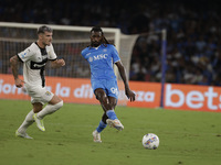 Frank Zambo Anguissa of Napoli during the Serie A soccer match SSC Napoli vs. Parma Calcio at Stadio Maradona in Naples, Italy, on August 31...