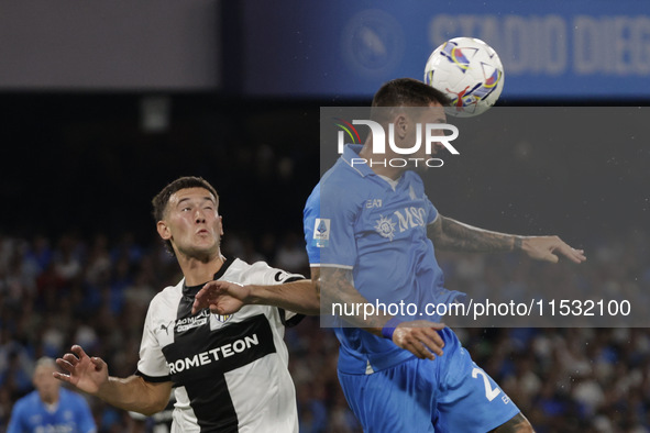 Matteo Politano of Napoli during the Serie A soccer match SSC Napoli vs. Parma Calcio at Stadio Maradona in Naples, Italy, on August 31, 202...