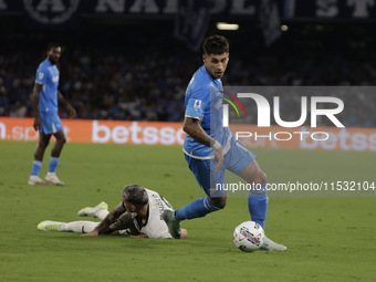 Mathias Olivera of Napoli during the Serie A soccer match SSC Napoli vs. Parma Calcio at Stadio Maradona in Naples, Italy, on August 31, 202...