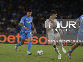 Mathias Olivera of Napoli during the Serie A soccer match SSC Napoli vs. Parma Calcio at Stadio Maradona in Naples, Italy, on August 31, 202...