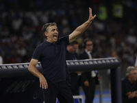 Parma's Coach Fabio Pecchia during the Serie A soccer match between SSC Napoli and Parma Calcio at Stadio Maradona in Naples, Italy, on Augu...