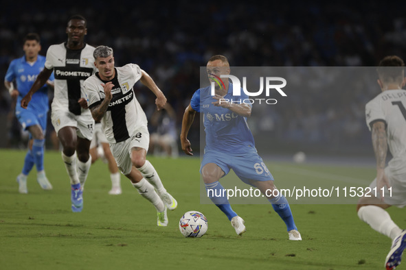 Stanislav Lobotka of Napoli during the Serie A soccer match SSC Napoli vs. Parma Calcio at Stadio Maradona in Naples, Italy, on August 31, 2...