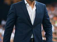 Ruben Baraja, head coach of Valencia CF, looks on prior to the LaLiga EA Sports match between Valencia CF and Villarreal CF at Mestalla stad...