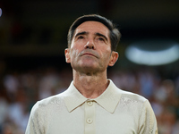 Marcelino Garcia Toral, head coach of Villarreal CF, looks on prior to the LaLiga EA Sports match between Valencia CF and Villarreal CF at M...