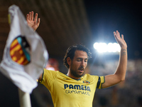 Dani Parejo of Villarreal CF reacts during the LaLiga EA Sports match between Valencia CF and Villarreal CF at Mestalla stadium in Valencia,...