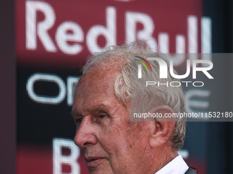 Helmut Marko before qualifying ahead of the Formula 1 Italian Grand Prix at Autodromo Nazionale di Monza in Monza, Italy on August 31, 2024....