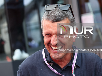 Guenther Steiner before qualifying ahead of the Formula 1 Italian Grand Prix at Autodromo Nazionale di Monza in Monza, Italy on August 31, 2...