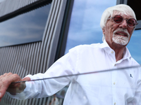 Bernie Ecclestone before qualifying ahead of the Formula 1 Italian Grand Prix at Autodromo Nazionale di Monza in Monza, Italy on August 31,...