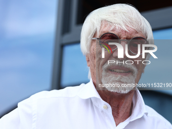 Bernie Ecclestone before qualifying ahead of the Formula 1 Italian Grand Prix at Autodromo Nazionale di Monza in Monza, Italy on August 31,...