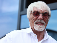 Bernie Ecclestone before qualifying ahead of the Formula 1 Italian Grand Prix at Autodromo Nazionale di Monza in Monza, Italy on August 31,...