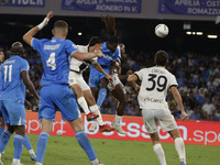 Frank Zambo Anguissa of Napoli scores their second goal during the Serie A soccer match between SSC Napoli and Parma Calcio at Stadio Marado...