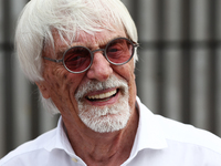 Bernie Ecclestone after qualifying ahead of the Formula 1 Italian Grand Prix at Autodromo Nazionale di Monza in Monza, Italy on August 31, 2...