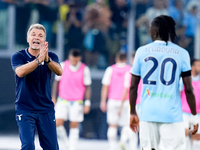 Marco Baroni head coach of SS Lazio gestures during the Serie A Enilive match between SS Lazio and AC Milan at Stadio Olimpico on Aug 31, 20...