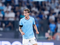 Nicolo' Rovella of SS Lazio looks on during the Serie A Enilive match between SS Lazio and AC Milan at Stadio Olimpico on Aug 31, 2024 in Ro...