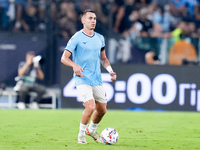 Gil Patric of SS Lazio looks on during the Serie A Enilive match between SS Lazio and AC Milan at Stadio Olimpico on Aug 31, 2024 in Rome, I...