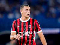 Filippo Terracciano of AC Milan looks on during the Serie A Enilive match between SS Lazio and AC Milan at Stadio Olimpico on Aug 31, 2024 i...