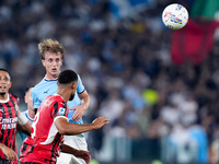 Nicolo' Rovella of SS Lazio during the Serie A Enilive match between SS Lazio and AC Milan at Stadio Olimpico on Aug 31, 2024 in Rome, Italy...