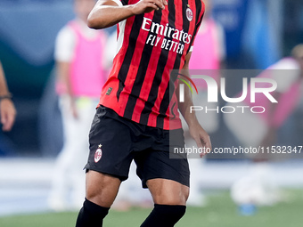 Ruben Loftus-Cheek of AC Milan during the Serie A Enilive match between SS Lazio and AC Milan at Stadio Olimpico on Aug 31, 2024 in Rome, It...