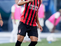 Ruben Loftus-Cheek of AC Milan during the Serie A Enilive match between SS Lazio and AC Milan at Stadio Olimpico on Aug 31, 2024 in Rome, It...