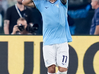 Taty Castellanos of SS Lazio celebrates after scoring first goal during the Serie A Enilive match between SS Lazio and AC Milan at Stadio Ol...