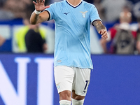 Taty Castellanos of SS Lazio celebrates after scoring first goal during the Serie A Enilive match between SS Lazio and AC Milan at Stadio Ol...