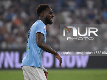 Boulaye Dia of S.S. Lazio celebrates after scoring the goal of 2-1 during the 3rd day of the Serie A Championship between S.S. Lazio and A.C...