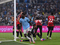 Boulaye Dia of S.S. Lazio celebrates after scoring the goal of 2-1 during the 3rd day of the Serie A Championship between S.S. Lazio and A.C...