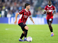 Christian Pulisic of AC Milan during the Serie A Enilive match between SS Lazio and AC Milan at Stadio Olimpico on Aug 31, 2024 in Rome, Ita...