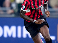 Rafael Leao of AC Milan during the Serie A Enilive match between SS Lazio and AC Milan at Stadio Olimpico on Aug 31, 2024 in Rome, Italy. (