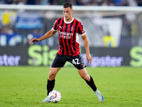 Filippo Terracciano of AC Milan during the Serie A Enilive match between SS Lazio and AC Milan at Stadio Olimpico on Aug 31, 2024 in Rome, I...