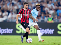 Christian Pulisic of AC Milan during the Serie A Enilive match between SS Lazio and AC Milan at Stadio Olimpico on Aug 31, 2024 in Rome, Ita...