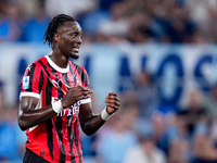 Tammy Abraham of AC Milan looks dejected during the Serie A Enilive match between SS Lazio and AC Milan at Stadio Olimpico on Aug 31, 2024 i...