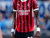 Tammy Abraham of AC Milan looks dejected during the Serie A Enilive match between SS Lazio and AC Milan at Stadio Olimpico on Aug 31, 2024 i...