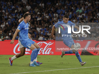 Alessandro Buongiorno of Napoli during the Serie A soccer match SSC Napoli vs. Parma Calcio at Stadio Maradona in Naples, Italy, on August 3...