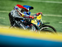 Maciej Janowski participates in a FIM Speedway Grand Prix in Wroclaw, Poland, on August 31, 2024. (