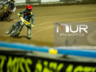 Martin Vaculik participates in a FIM Speedway Grand Prix in Wroclaw, Poland, on August 31, 2024. (