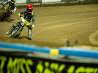 Martin Vaculik participates in a FIM Speedway Grand Prix in Wroclaw, Poland, on August 31, 2024. (