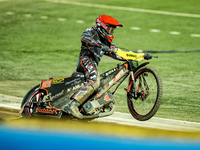 Jan Kvech participates in a FIM Speedway Grand Prix in Wroclaw, Poland, on August 31, 2024. (