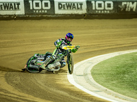 Patryk Dudek participates in a FIM Speedway Grand Prix of Poland in Wroclaw, Poland, on August 31, 2024. (